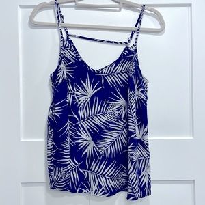 Atmosphere navy printed top
